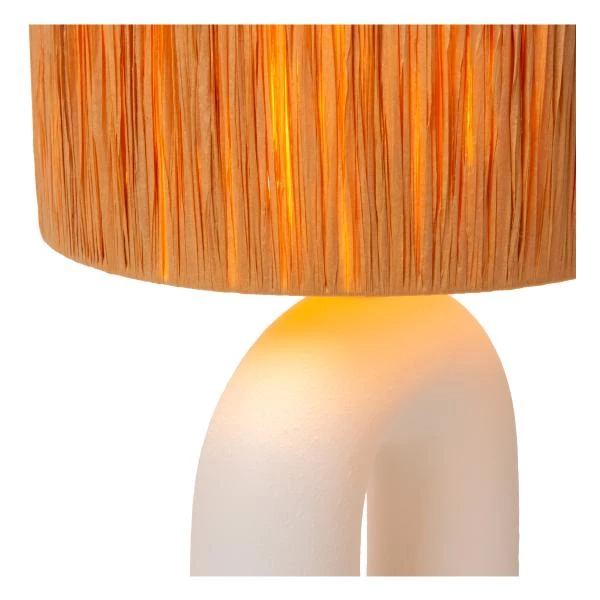 Lucide RONDA - Lampe de table - 1xE27 - Blanc - détail 2